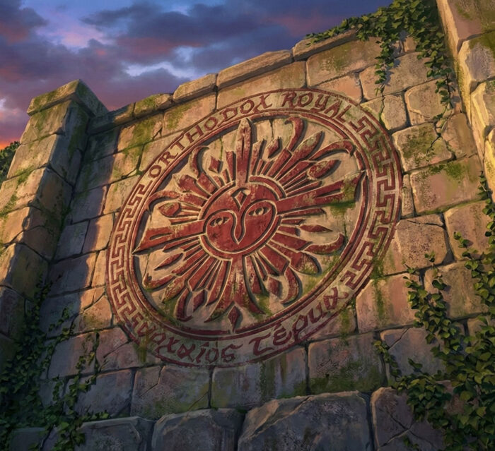 城壁に刻まれた紋章