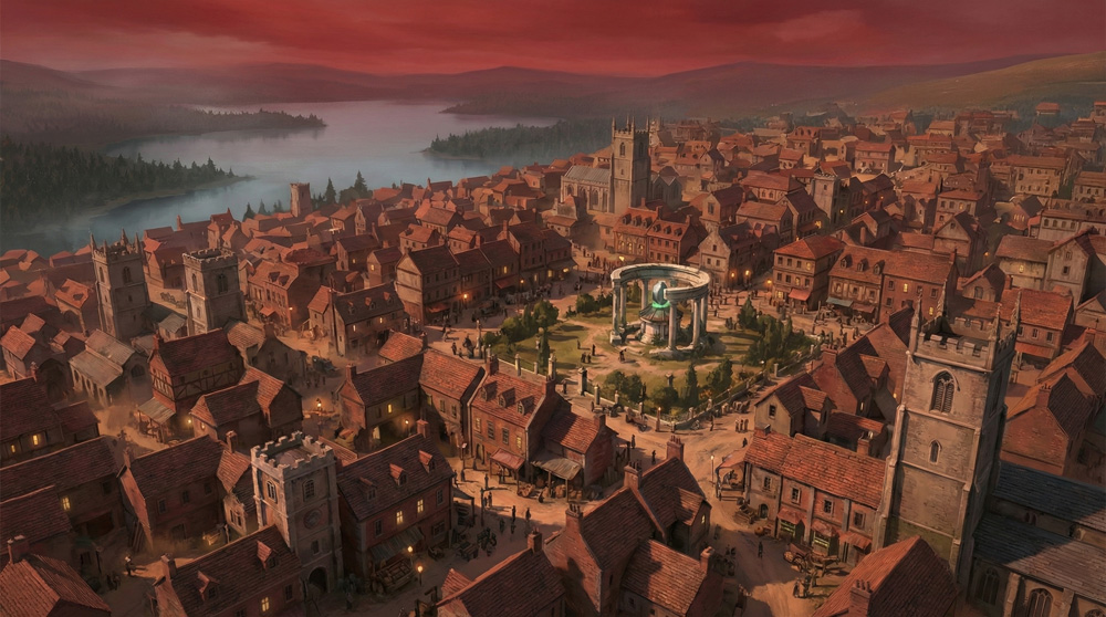 グロウストンの街並み