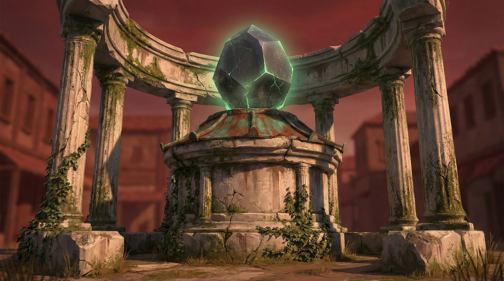 中央公園モニュメント（遺跡の一部）